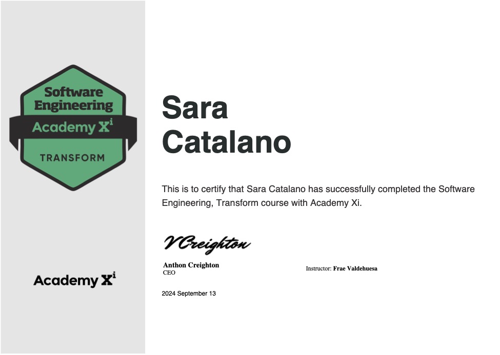 Academy Xi - Software Engineering